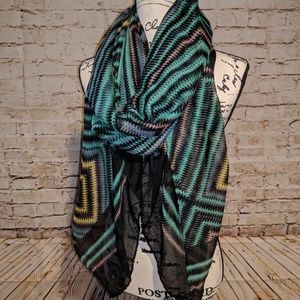 Zigzag Striped Scarf
